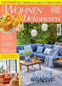Titelbild der Ausgabe 4/2025 von Lena Wohnen & Dekorieren. Diese Zeitschrift und viele weitere Gartenzeitschriften und Wohnzeitschriften als Abo oder epaper bei United Kiosk online kaufen.