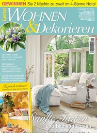 Titelbild der Ausgabe 5/2025 von Lena Wohnen & Dekorieren. Diese Zeitschrift und viele weitere Gartenzeitschriften und Wohnzeitschriften als Abo oder epaper bei United Kiosk online kaufen.