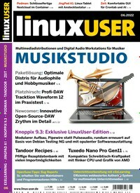 Titelbild der Ausgabe 6/2022 von LinuxUser. Diese Zeitschrift und viele weitere Computerzeitschriften, Tabletmagazine und Smartphonemagazine als Abo oder epaper bei United Kiosk online kaufen.
