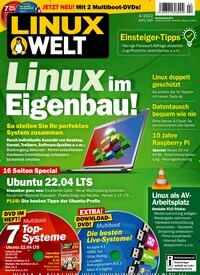Titelbild der Ausgabe 4/2022 von LinuxWelt. Diese Zeitschrift und viele weitere Computerzeitschriften, Tabletmagazine und Smartphonemagazine als Abo oder epaper bei United Kiosk online kaufen.