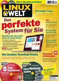 Titelbild der Ausgabe 4/2023 von LinuxWelt. Diese Zeitschrift und viele weitere Computerzeitschriften, Tabletmagazine und Smartphonemagazine als Abo oder epaper bei United Kiosk online kaufen.