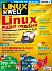 Titelbild der Ausgabe 6/2025 von LinuxWelt. Diese Zeitschrift und viele weitere Computerzeitschriften, Tabletmagazine und Smartphonemagazine als Abo oder epaper bei United Kiosk online kaufen.