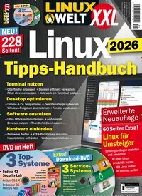 Titelbild der Ausgabe 1/2026 von LinuxWelt XXL. Diese Zeitschrift und viele weitere Audiomagazine, Filmmagazine und Fotozeitschriften als Abo oder epaper bei United Kiosk online kaufen.