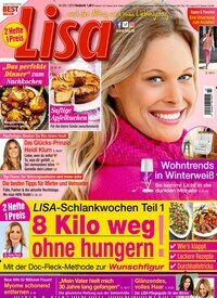 Titelbild der Ausgabe 3/2019 von Lisa. Diese Zeitschrift und viele weitere Frauenzeitschriften als Abo oder epaper bei United Kiosk online kaufen.