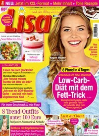 Titelbild der Ausgabe 12/2019 von Lisa. Diese Zeitschrift und viele weitere Frauenzeitschriften als Abo oder epaper bei United Kiosk online kaufen.