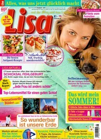 Titelbild der Ausgabe 21/2019 von Lisa. Diese Zeitschrift und viele weitere Frauenzeitschriften als Abo oder epaper bei United Kiosk online kaufen.