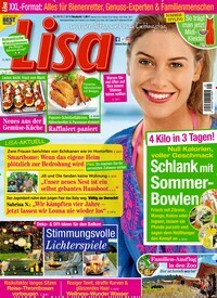 Titelbild der Ausgabe 29/2019 von Lisa. Diese Zeitschrift und viele weitere Frauenzeitschriften als Abo oder epaper bei United Kiosk online kaufen.