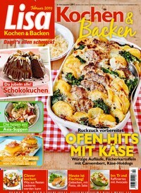 Titelbild der Ausgabe 2/2019 von Lisa Kochen & Backen. Diese Zeitschrift und viele weitere Kochzeitschriften und Backzeitschriften als Abo oder epaper bei United Kiosk online kaufen.