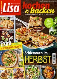 Titelbild der Ausgabe 11/2022 von Lisa Kochen & Backen. Diese Zeitschrift und viele weitere Kochzeitschriften und Backzeitschriften als Abo oder epaper bei United Kiosk online kaufen.