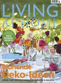 Titelbild der Ausgabe 5/2022 von Living at Home. Diese Zeitschrift und viele weitere Gartenzeitschriften und Wohnzeitschriften als Abo oder epaper bei United Kiosk online kaufen.