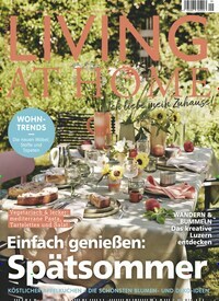 Titelbild der Ausgabe 9/2022 von Living at Home. Diese Zeitschrift und viele weitere Gartenzeitschriften und Wohnzeitschriften als Abo oder epaper bei United Kiosk online kaufen.