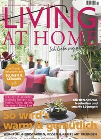 Titelbild der Ausgabe 10/2022 von Living at Home. Diese Zeitschrift und viele weitere Gartenzeitschriften und Wohnzeitschriften als Abo oder epaper bei United Kiosk online kaufen.