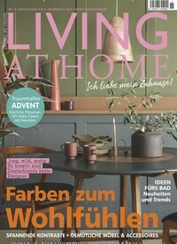 Titelbild der Ausgabe 11/2021 von Living at Home. Diese Zeitschrift und viele weitere Gartenzeitschriften und Wohnzeitschriften als Abo oder epaper bei United Kiosk online kaufen.
