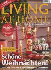 Titelbild der Ausgabe 12/2023 von Living at Home. Diese Zeitschrift und viele weitere Gartenzeitschriften und Wohnzeitschriften als Abo oder epaper bei United Kiosk online kaufen.