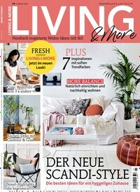 Titelbild der Ausgabe 1/2020 von Living & More. Diese Zeitschrift und viele weitere Gartenzeitschriften und Wohnzeitschriften als Abo oder epaper bei United Kiosk online kaufen.