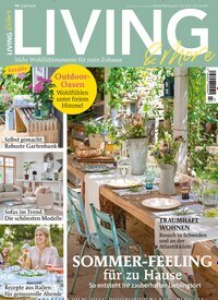 Titelbild der Ausgabe 7/2026 von Living & More. Diese Zeitschrift und viele weitere Gartenzeitschriften und Wohnzeitschriften als Abo oder epaper bei United Kiosk online kaufen.