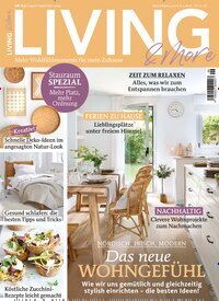 Titelbild der Ausgabe 9/2025 von Living & More. Diese Zeitschrift und viele weitere Gartenzeitschriften und Wohnzeitschriften als Abo oder epaper bei United Kiosk online kaufen.