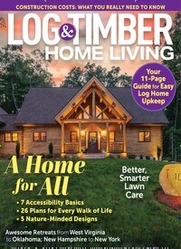 Titelbild der Ausgabe 4/2026 von Log & Timber Home Living. Diese Zeitschrift und viele weitere Gartenzeitschriften und Wohnzeitschriften als Abo oder epaper bei United Kiosk online kaufen.