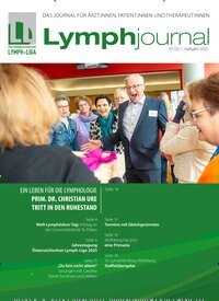 Titelbild der Ausgabe 1/2025 von Lymphjournal. Diese Zeitschrift und viele weitere Pflegezeitschriften und medizinische Fachzeitschriften als Abo oder epaper bei United Kiosk online kaufen.