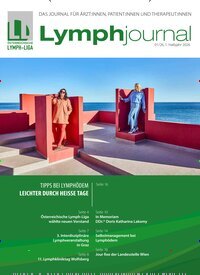 Titelbild der Ausgabe 1/2026 von Lymphjournal. Diese Zeitschrift und viele weitere Pflegezeitschriften und medizinische Fachzeitschriften als Abo oder epaper bei United Kiosk online kaufen.
