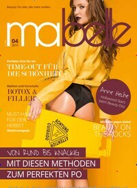 Titelbild der Ausgabe 4/2019 von mabelle. Diese Zeitschrift und viele weitere Frauenzeitschriften als Abo oder epaper bei United Kiosk online kaufen.