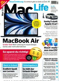 Titelbild der Ausgabe 9/2022 von Mac Life. Diese Zeitschrift und viele weitere Computerzeitschriften, Tabletmagazine und Smartphonemagazine als Abo oder epaper bei United Kiosk online kaufen.