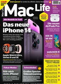 Titelbild der Ausgabe 11/2022 von Mac Life. Diese Zeitschrift und viele weitere Computerzeitschriften, Tabletmagazine und Smartphonemagazine als Abo oder epaper bei United Kiosk online kaufen.