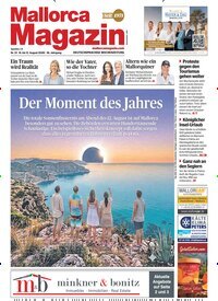 Titelbild der Ausgabe 33/2026 von Mallorca Magazin. Diese Zeitschrift und viele weitere Wirtschaftsmagazine und Politikmagazine als Abo oder epaper bei United Kiosk online kaufen.