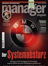 Titelbild der Ausgabe 10/2019 von manager magazin. Diese Zeitschrift und viele weitere Wirtschaftsmagazine und Politikmagazine als Abo oder epaper bei United Kiosk online kaufen.
