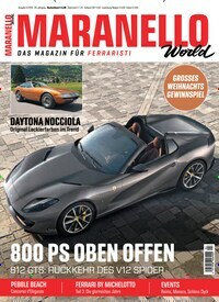 Titelbild der Ausgabe 4/2019 von Maranello World. Diese Zeitschrift und viele weitere Automagazine und Motorradzeitschriften als Abo oder epaper bei United Kiosk online kaufen.
