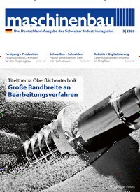 Titelbild der Ausgabe 3/2026 von maschinenbau. Diese Zeitschrift und viele weitere Industriemagazine und Handwerkmagazine als Abo oder epaper bei United Kiosk online kaufen.