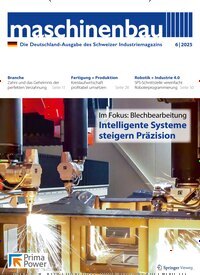 Titelbild der Ausgabe 6/2025 von maschinenbau. Diese Zeitschrift und viele weitere Industriemagazine und Handwerkmagazine als Abo oder epaper bei United Kiosk online kaufen.