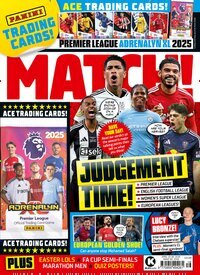 Titelbild der Ausgabe 7/2025 von Match!. Diese Zeitschrift und viele weitere Sportmagazine als Abo oder epaper bei United Kiosk online kaufen.