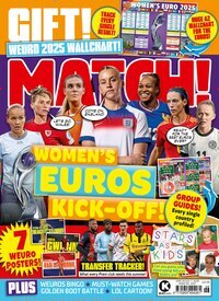 Titelbild der Ausgabe 12/2025 von Match!. Diese Zeitschrift und viele weitere Sportmagazine als Abo oder epaper bei United Kiosk online kaufen.