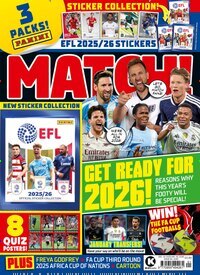 Titelbild der Ausgabe 25/2025 von Match!. Diese Zeitschrift und viele weitere Sportmagazine als Abo oder epaper bei United Kiosk online kaufen.