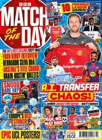 Titelbild der Ausgabe 1/2026 von Match of the Day Magazine. Diese Zeitschrift und viele weitere Sportmagazine als Abo oder epaper bei United Kiosk online kaufen.