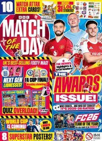 Titelbild der Ausgabe 9/2026 von Match of the Day Magazine. Diese Zeitschrift und viele weitere Sportmagazine als Abo oder epaper bei United Kiosk online kaufen.