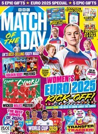 Titelbild der Ausgabe 13/2025 von Match of the Day Magazine. Diese Zeitschrift und viele weitere Sportmagazine als Abo oder epaper bei United Kiosk online kaufen.