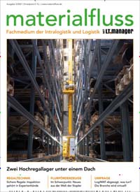 Titelbild der Ausgabe 3/2021 von Materialfluss. Diese Zeitschrift und viele weitere Logistikmagazine und Medienmagazine als Abo oder epaper bei United Kiosk online kaufen.