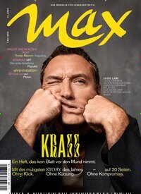 Titelbild der Ausgabe 1/2026 von Max. Diese Zeitschrift und viele weitere Lifestylemagazine und Peoplemagazine als Abo oder epaper bei United Kiosk online kaufen.