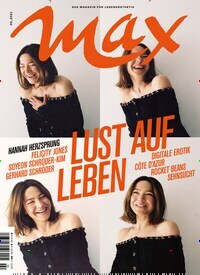Titelbild der Ausgabe 2/2021 von Max. Diese Zeitschrift und viele weitere Lifestylemagazine und Peoplemagazine als Abo oder epaper bei United Kiosk online kaufen.