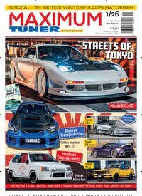 Titelbild der Ausgabe 1/2026 von Maximum Tuner. Diese Zeitschrift und viele weitere Automagazine und Motorradzeitschriften als Abo oder epaper bei United Kiosk online kaufen.