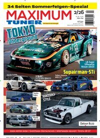 Titelbild der Ausgabe 2/2026 von Maximum Tuner. Diese Zeitschrift und viele weitere Automagazine und Motorradzeitschriften als Abo oder epaper bei United Kiosk online kaufen.