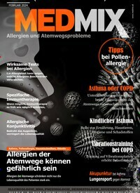 Titelbild der Ausgabe 2/2024 von Medmix Allergien und Atemwegsprobleme. Diese Zeitschrift und viele weitere Elternzeitschriften und Tierzeitschriften als Abo oder epaper bei United Kiosk online kaufen.