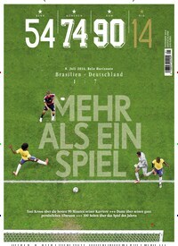 Titelbild der Ausgabe 1/2014 von Mehr als ein Spiel Brasilien Deutschland 2014. Diese Zeitschrift und viele weitere Sportmagazine als Abo oder epaper bei United Kiosk online kaufen.