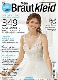 Titelbild der Ausgabe 1/2020 von Mein Brautkleid. Diese Zeitschrift und viele weitere Modemagazine und DIY-Magazine als Abo oder epaper bei United Kiosk online kaufen.