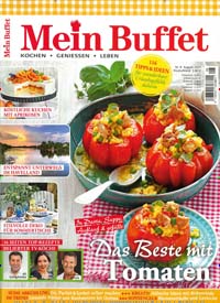 Titelbild der Ausgabe 8/2023 von Mein Buffet. Diese Zeitschrift und viele weitere Kochzeitschriften und Backzeitschriften als Abo oder epaper bei United Kiosk online kaufen.