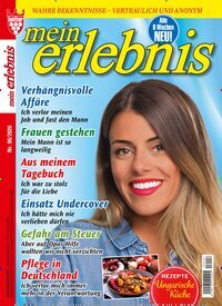 Titelbild der Ausgabe 6/2026 von Mein Erlebnis. Diese Zeitschrift und viele weitere Frauenzeitschriften als Abo oder epaper bei United Kiosk online kaufen.