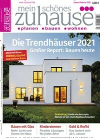 Titelbild der Ausgabe 2/2021 von mein schönes zuhause³. Diese Zeitschrift und viele weitere Gartenzeitschriften und Wohnzeitschriften als Abo oder epaper bei United Kiosk online kaufen.