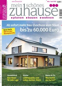 Titelbild der Ausgabe 4/2020 von mein schönes zuhause³. Diese Zeitschrift und viele weitere Gartenzeitschriften und Wohnzeitschriften als Abo oder epaper bei United Kiosk online kaufen.